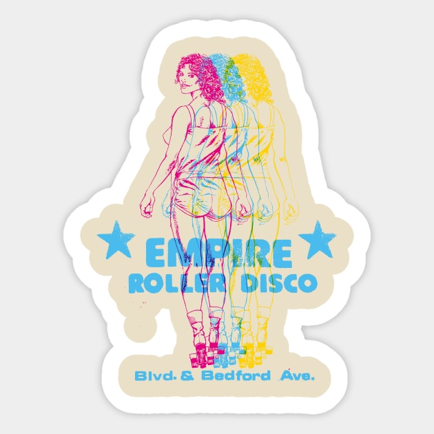 Empire Roller Disco Sticker by HAPPY TRIP PRESS